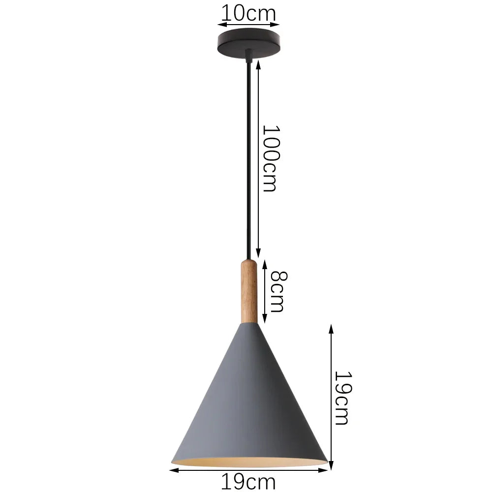 LED E27 Pendant Light: Modern Nordic Industrial Hanging Lamp for Home Decor