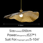 Lotus Brass Pendant Light by - Retro Design for Dining Room & Shop Décor