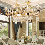 Crystal Chandelier: European Elegance for Living, Dining & Bedroom