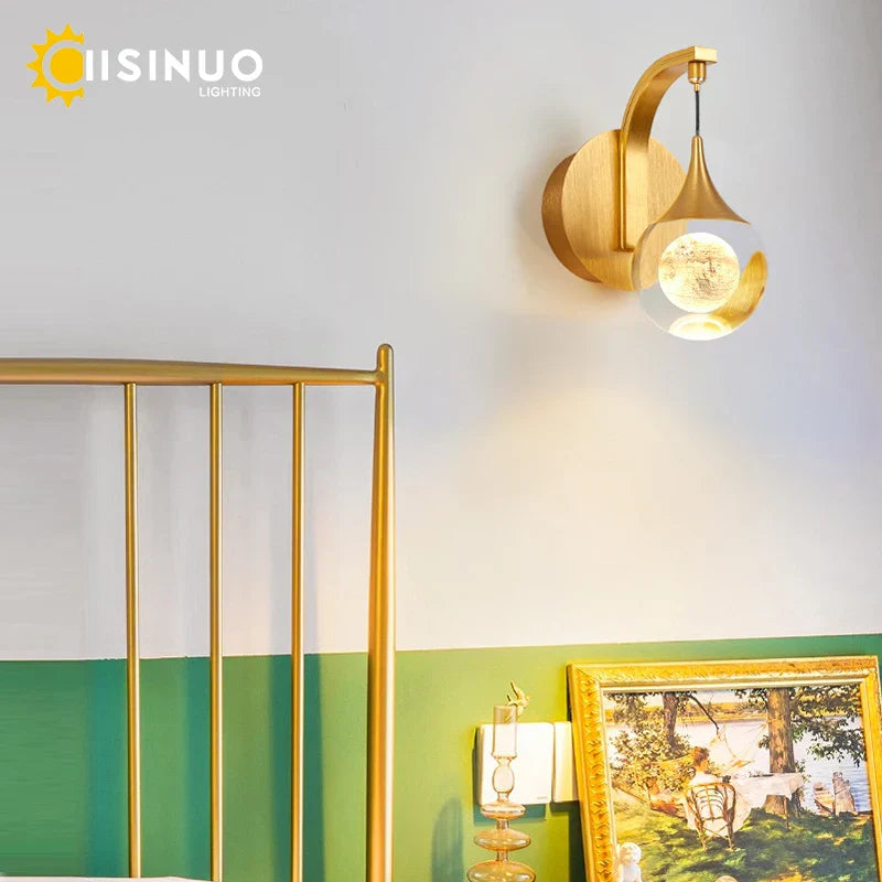 Crystal LED Wall Sconce for Elegant Home Décor