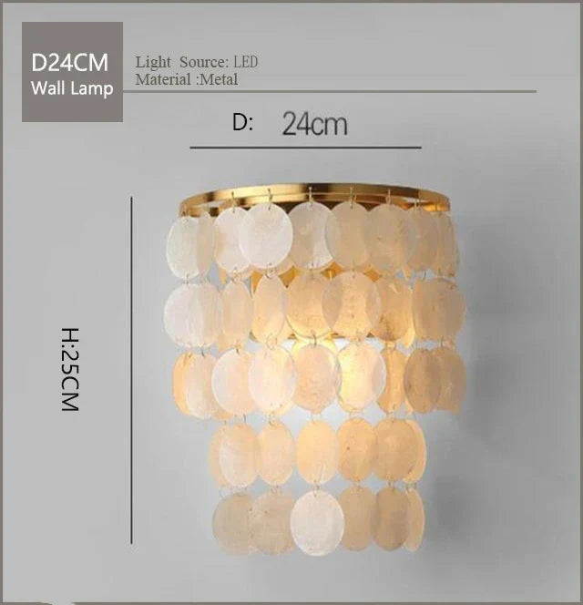 Nordic Shell Wind Chime Chandelier LED Pendant Light