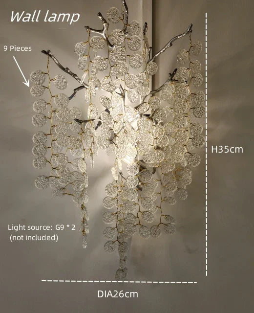 Crystal Pendant Chandelier: Elegant Lighting Fixture for Home, Dining Room, and Hotel