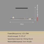 Butterfly Chandelier: Modern Minimalist Pendant Lamp for Dining Room, Study, Bar