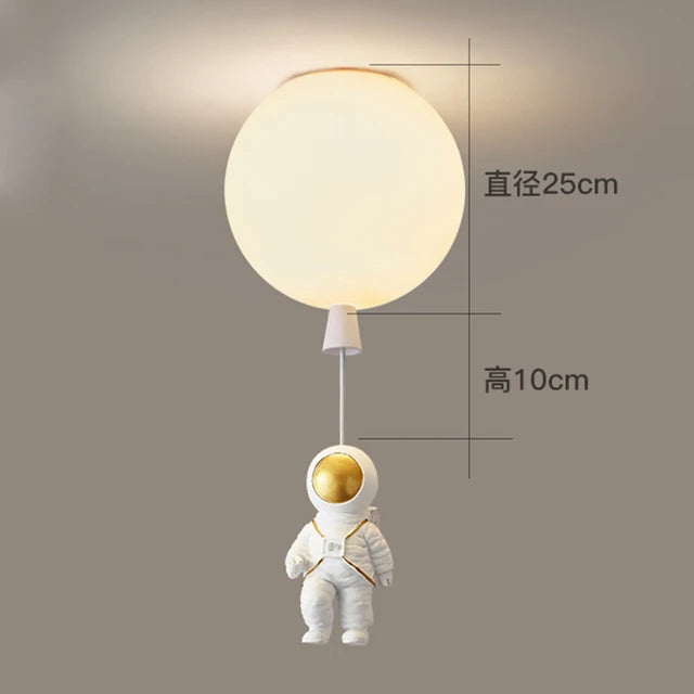 Astronaut Space Ball Ceiling Lamp for Kids Room or Corridor