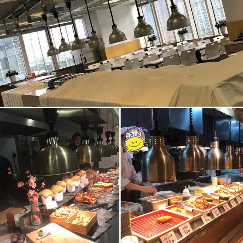 Electric 275W Food Heat Preservation Pendant Light for Kitchen & Restaurant