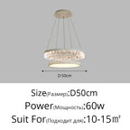 LED Chandelier Pendant Light with Remote Control for Home Decor