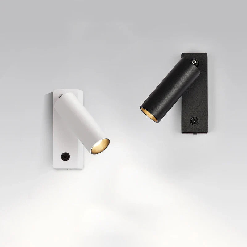 LED Wall Light: Modern Rotation Headboard Reading Lights for Bedroom, Living Room