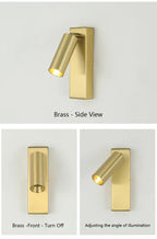 Rotatable 3W LED Wall Sconce Lamp for Bedroom, Hotel - Modern, Black, White