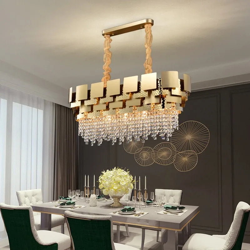 Crystal Chandelier: Modern Luxury Lighting for Living Room, Dining, and Bedroom