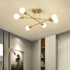 LED Ceiling Chandelier: Modern Light Fixture for Living Room, Bedroom, Hall - Indoor Home Decor