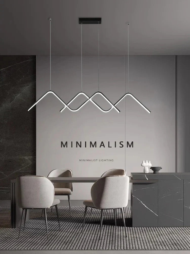 Geometric LED Pendant Lights Modern Minimalist Chandelier Lighting