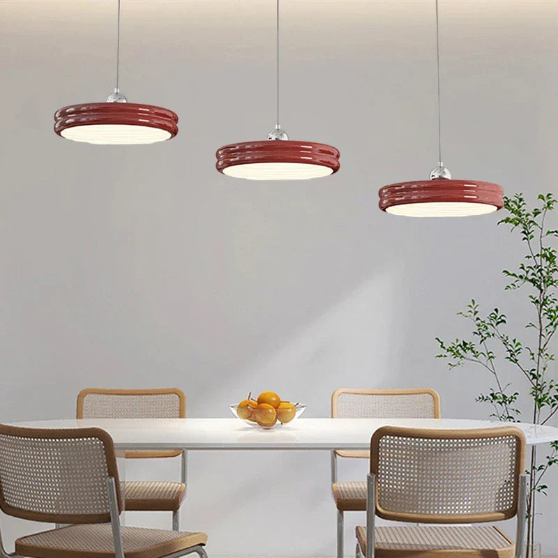 Circular Modern Chandelier Pendant Light Dimmable Indoor Lamp for Dining & Kitchen Island