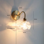 Copper LED Wall Sconce Mirror Stair Light with Pull Switch
