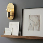 Gold Wall Lamp Sconce for Modern Bedroom Decor and Night Light