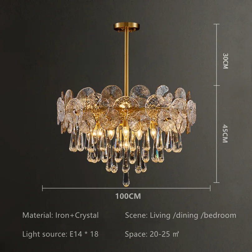 2024 Crystal Chandelier for Luxurious Living Spaces