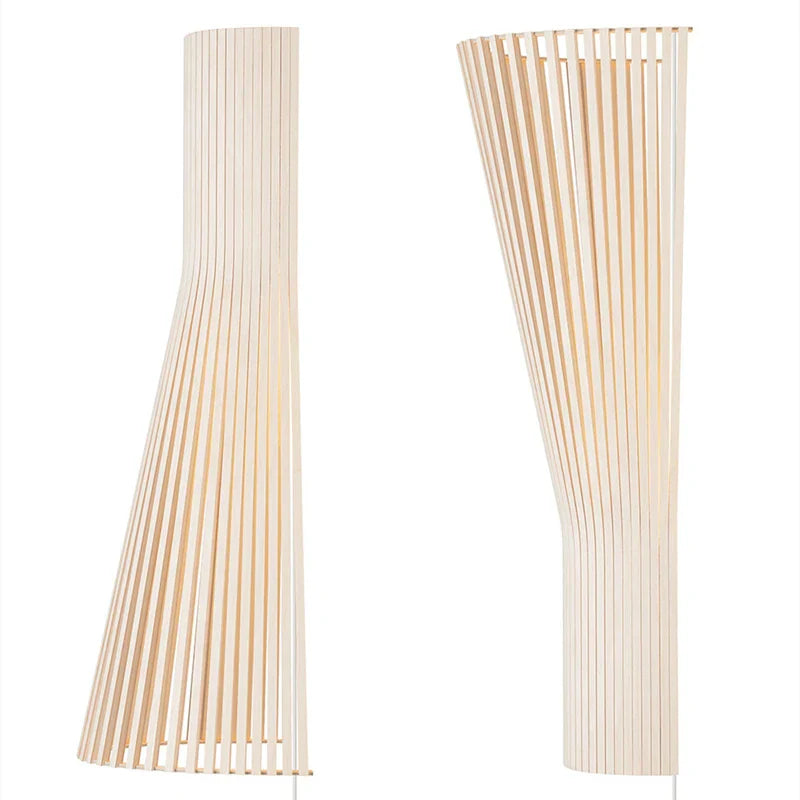 Wooden Spoke Wall Lamp for Home & Hospitality Spaces in White & Black