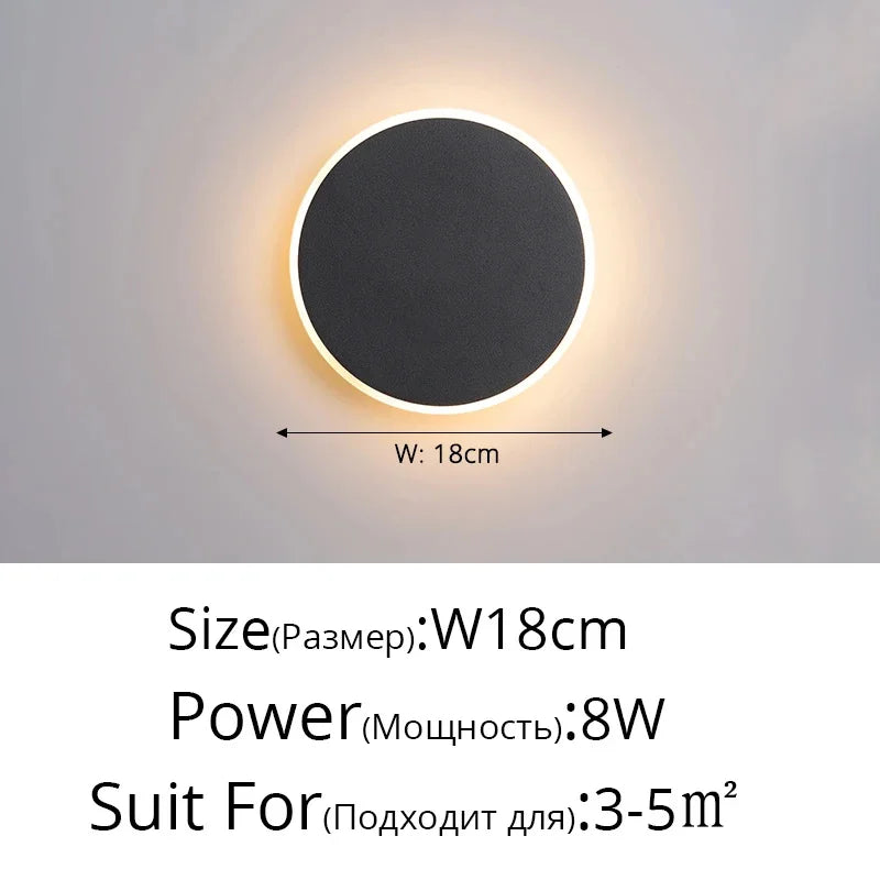 Modern Touch Sensor LED Wall Lamps for Indoor Lighting