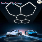Hexagon LED Garage Light: Customized Car Detailing Ceiling Light for Showroom & Workshop