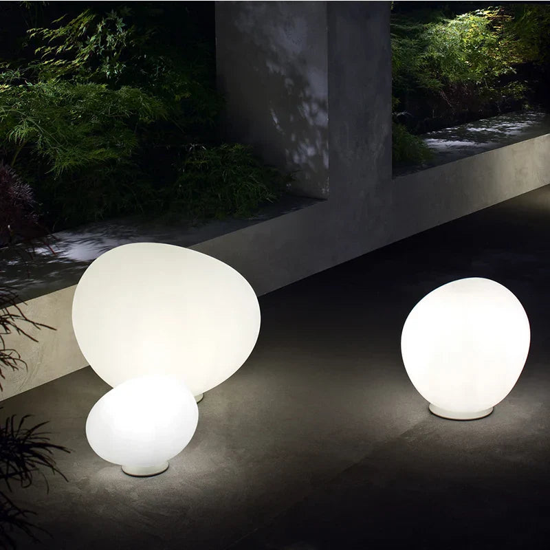 Goose Egg LED Floor Lamp for Bedroom and Outdoor, Simple and Elegant Design