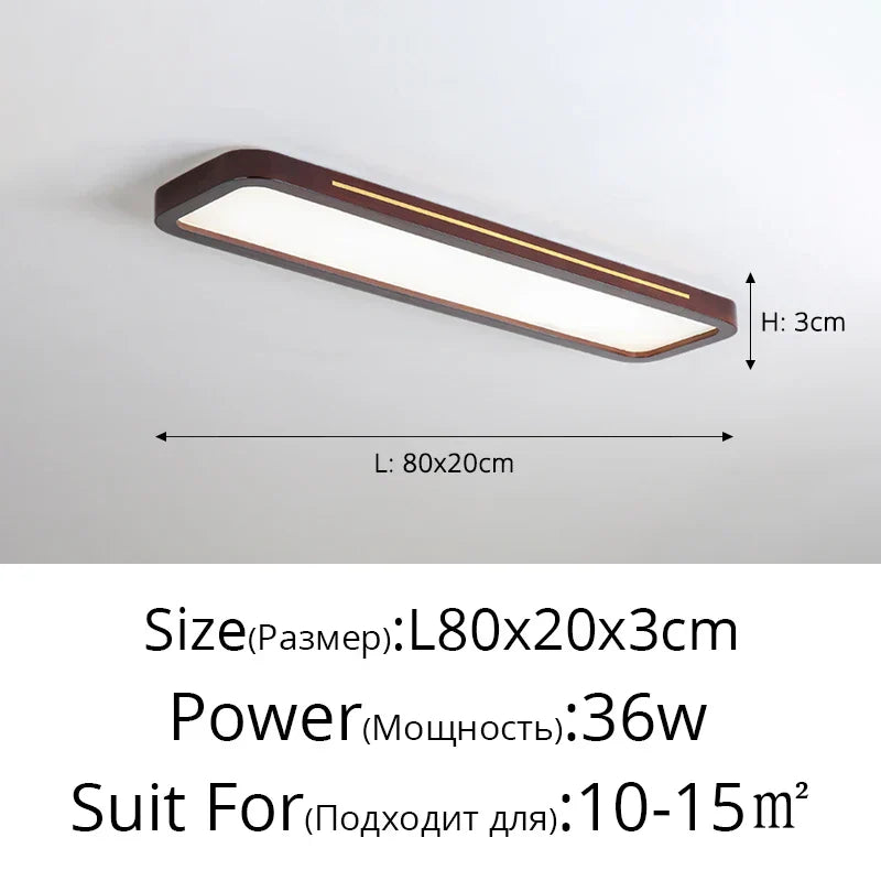 LED Ceiling Lights: Modern Nordic Kitchen Study Living Room Dimmable Remote Control