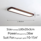 LED Ceiling Lights: Modern Nordic Kitchen Study Living Room Dimmable Remote Control