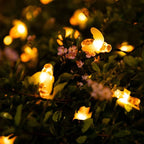 Solar Bee String Lights: Outdoor Fairy Light Garland 8 Modes Waterproof Garden Party Decor