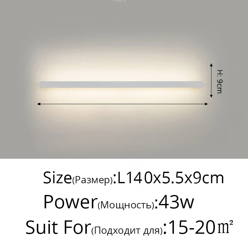 Acrylic LED Wall Lamps with Hooks for Bedroom Shelves & Background Wall Decor