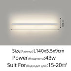 Acrylic LED Wall Lamps with Hooks for Bedroom Shelves & Background Wall Decor