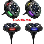Solar Disk Light Outdoor Garden Spotlight LED Lamp Decor