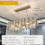 Crystal Chandelier: Luxury Nordic Post-modern Design for Living Room, Bedroom, Dining Room