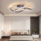 Modern Smart LED Ceiling Lights | Black/Chrome/Gold for Living Room, Bedroom, Study
