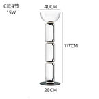 Glass LED Floor Lamp: Modern Nordic Design for Living Room and Bedroom Decor
