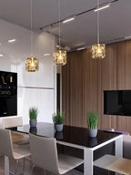 Crystal Chandelier Pendant Light for Modern Indoor Dining and Kitchen Lighting