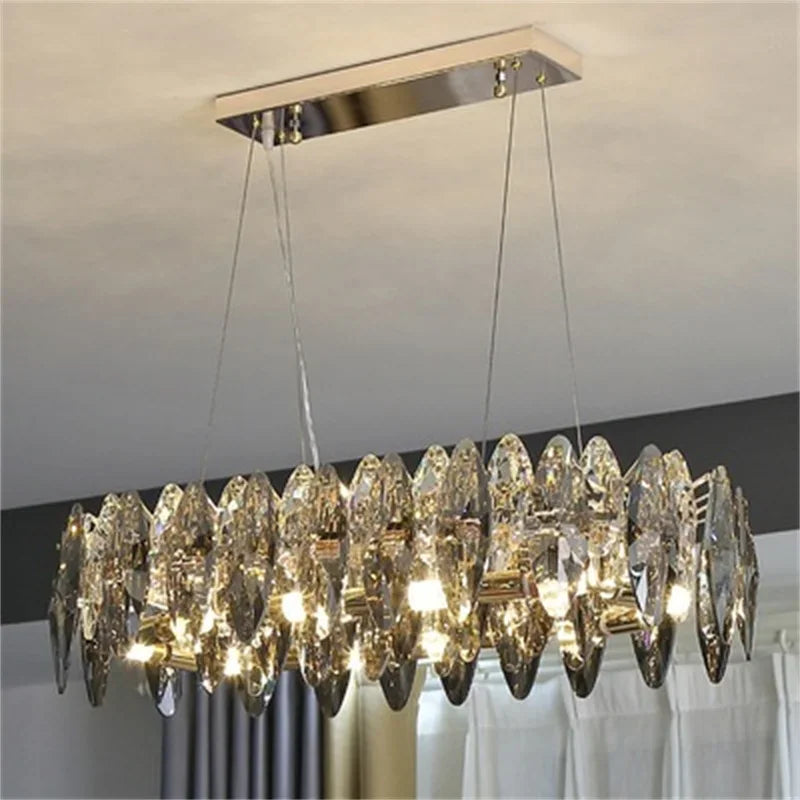 Luxury Diamond Crystal Chandelier for Dinning and Living Room Decor