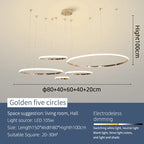 Modern LED Pendant Lights Chrome/Gold Plated for Dining Living Kitchen