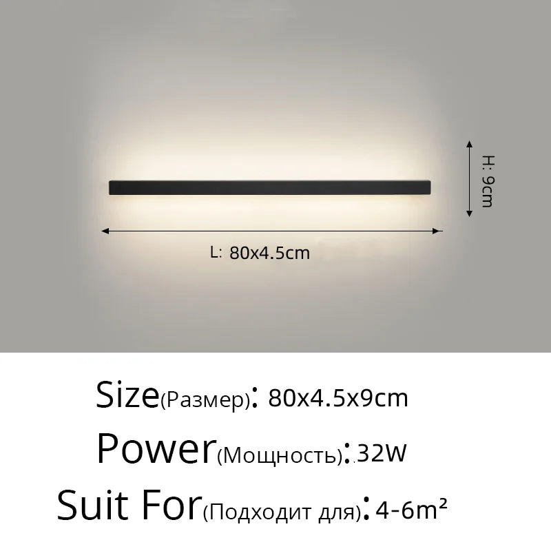 Acrylic LED Wall Lamps with Hooks for Bedroom Shelves & Background Wall Decor