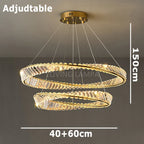 Crystal Stainless Steel Ceiling Pendant Light for Luxurious Living
