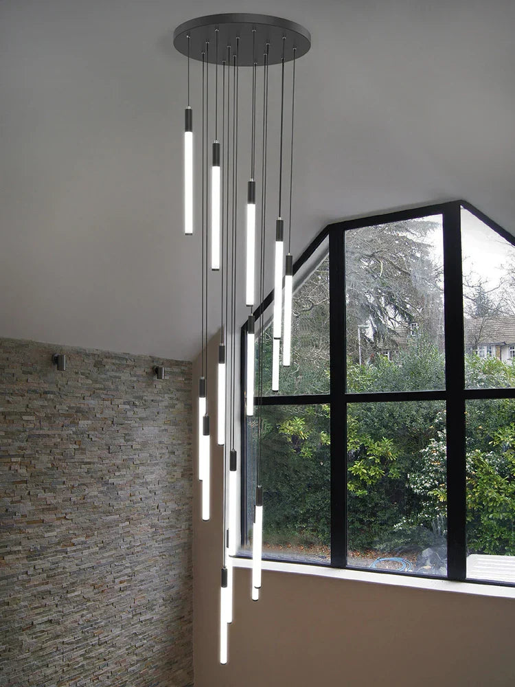 Modern LED Chandelier Pendant Light for Loft Staircase Lighting