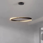 Modern Steel Dimmable LED Chandelier: Remote Control Stair Lustre Pendant Lights