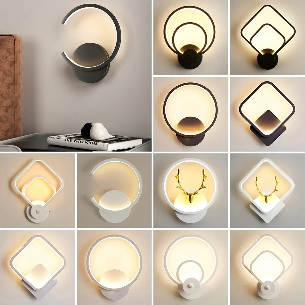 Nordic Acrylic LED Wall Sconce for Bedroom Restaurant Hallway