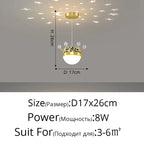 LED Gypsophila Chandelier for Modern Living Room Decor - Crown Ceiling Pendant Light