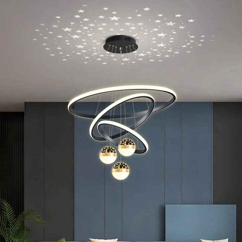 Nordic Dining Pendant Lamp for Living Room Ceiling Chandelier Lighting