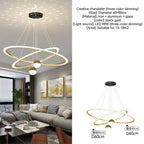 Modern Nordic Indoor LED Starry Sky Ceiling Chandelier
