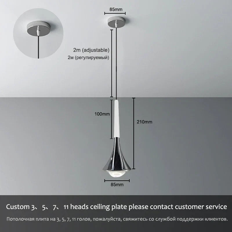 Lodes Rain Pendant Lamp LED Light Danish Design Bedroom Living Room Decor