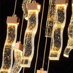 Crystal Chandelier Stair Pendant Lamp Living Room Pendant Lights Interior Lighting