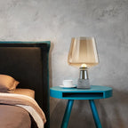 Nordic Concrete Table Lamp for Living Room Garden Bedroom Study Gray Glass Light