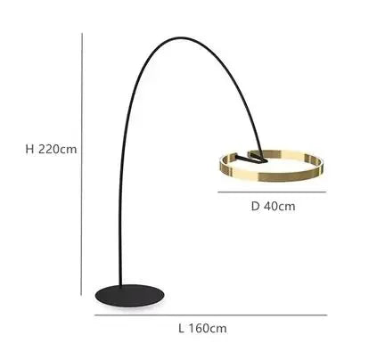 Nordic LED Fishing Floor Lamp for Elegant Indoor Decor.