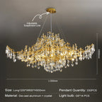 Luxury Luster Indoor Chandelier Lighting for Living Room, Hotel, and Restaurant