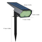 Solar Lawn Lights: Adjustable Brightness, 2 Lighting Colors, Garden Landscape Spotlights