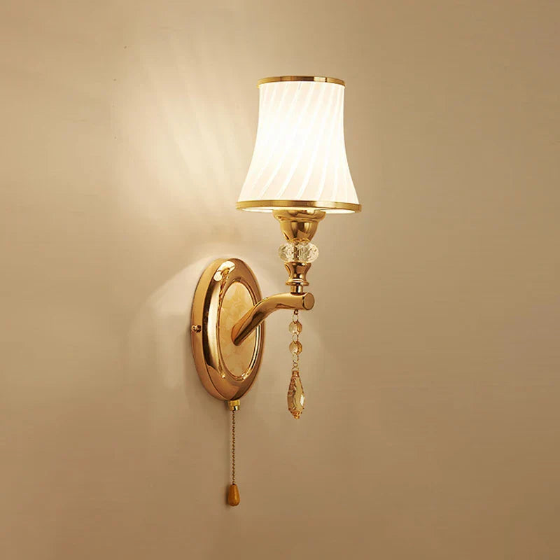 Glass Wall Lights: Modern Minimalist LED Bedside Lamp for Bedroom and Living Room